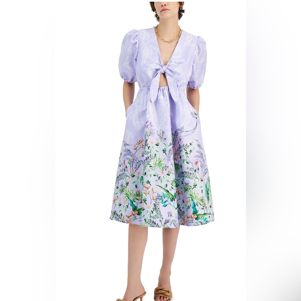 INC International Concepts Lavender Floral Dress